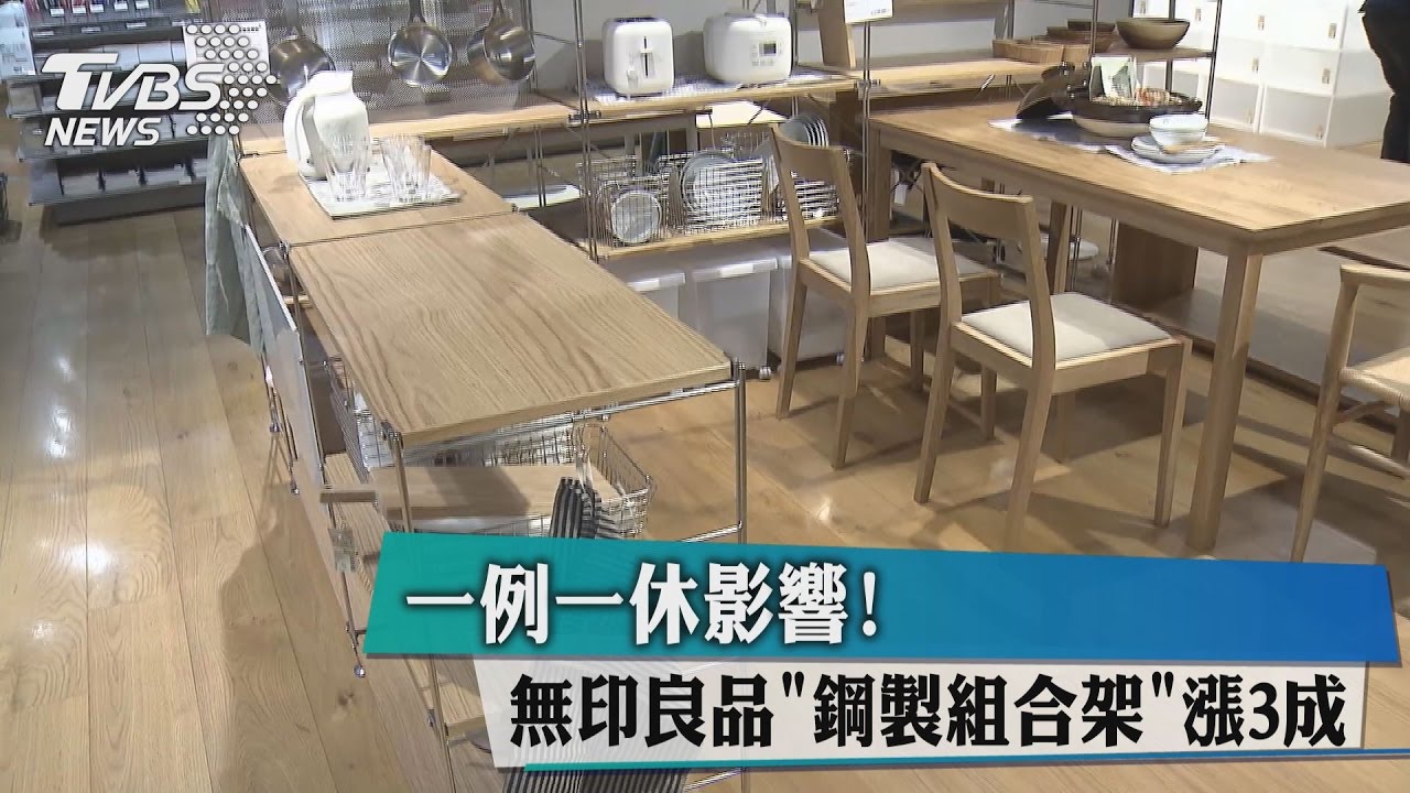 一例一休影響!無印良品「鋼製組合架」漲3成
