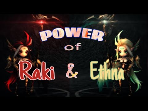 The Power of Raki & Ethna in World arena ! - summoners war