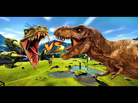 Jurassic World Evolution - T REX vs Raptor Squad and Breakout!