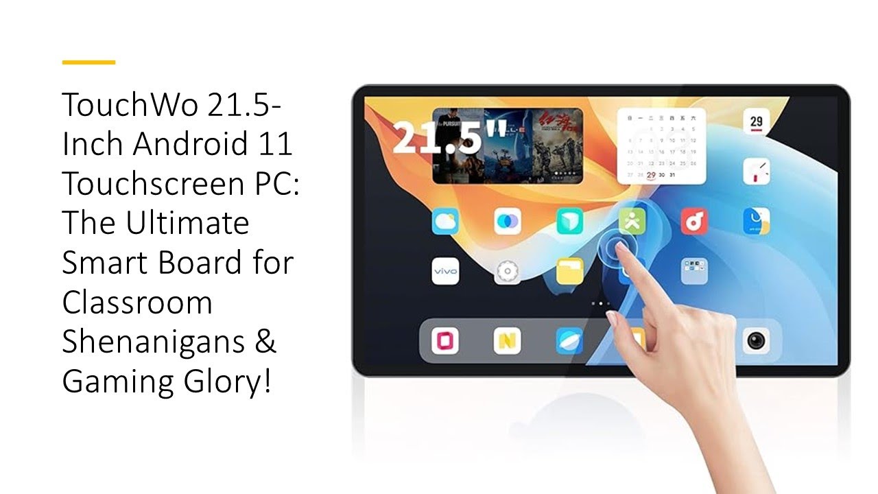 TouchWo 21.5-Inch Android 11 Touchscreen PC: The Ultimate Smart Board for Classroom Shenanigans