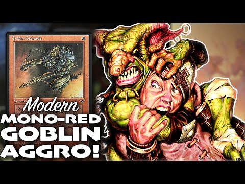 Have you seen this NEW (Modern) Mono-Red Goblin Aggro Deck?!? Can BG Yawgmoth KEEP UP | Control4Daze