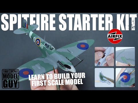 How to start building and painting Scale Models | Airfix Spitfire starter kit | For Beginners