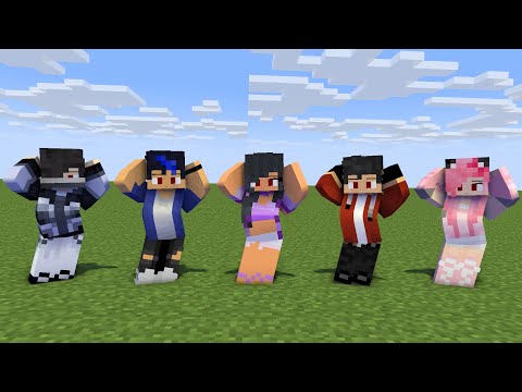 MONSTER SCHOOL : CHICKEN WING MEME AARON, APHMAU, ZANE, KAWAII CHAN, EIN - MINECRAFT ANIMATION