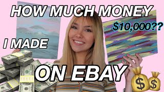 SELLING ART ON EBAY *i made HOW much???*