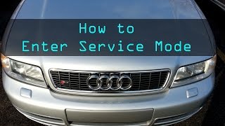 2002 Audi S4: Ep. 135 - How to place into service mode
