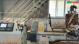 MÁY TIỆN GỖ CNC WOODNASTER TỰ ĐỘNG NẠP PHÔI VÀ CHÀ NHÁM HOÀN THIỆN GIÁ TỐT NHẤT 2020/2021