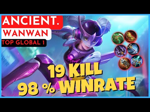 98 % WINRATE TOP 1 GLOBAL WANWAN GAMEPLAY | by Ancient. - Mobile Legends Build