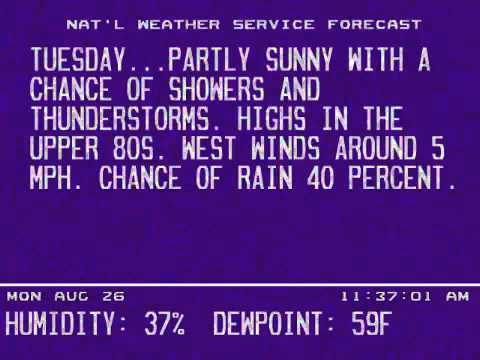 Sony Vegas Weatherstar III/3000 emulation