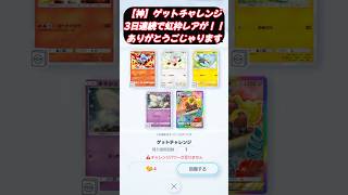 3日連続で虹枠レアカードのゲットチャレンジを引いた人です『ポケポケ』🙇‍♀️#pokemon  #shorts