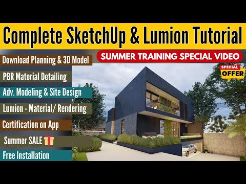 SketchUp Full Course for Beginners Interior Exterior Design with Enscape 6 Hour Masterclass