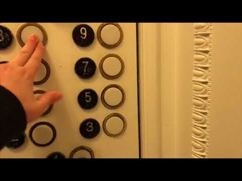 Vintage Otis Vanity traction elevators at the Ritz Carlton in San Francisco CA