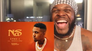 Nas - EPMD 2 feat. Eminem & EPMD (Official Audio) - Reaction