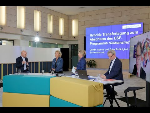 Hybride Tagung rückenwind+ 2021: Plenardiskussion und offener Dialog