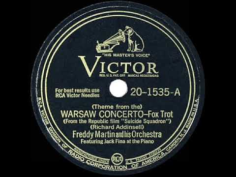 1943 HITS ARCHIVE: Warsaw Concerto - Freddy Martin (Jack Fina, piano)