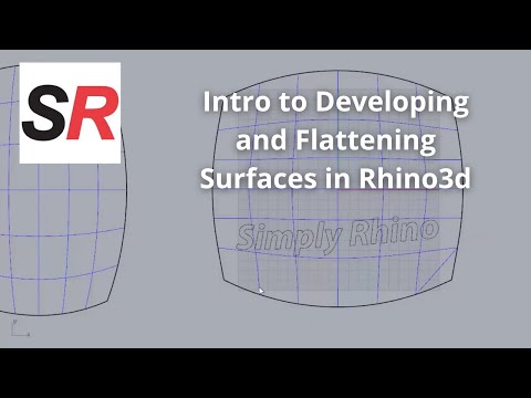 Introduction to Developing and Flattening Surfaces in Rhino3d