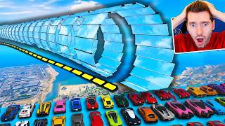 GTA V Online: CORRIDA no ESPIRAL DE VIDRO muito GIGANTE!