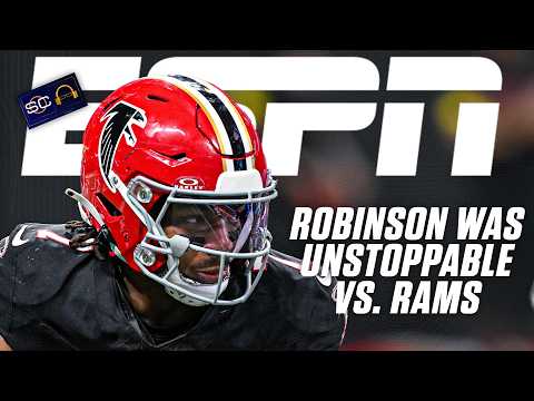 Bijan Robinson is in a 'LEAGUE OF HIS OWN' 🗣️ RC reacts to Falcons' MNF win vs. Rams | SC with SVP