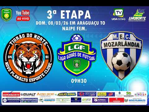 LIGA GOIÁS 2026 -  NOVO PLANALTO EC X MOZARLÂNDIA EC - FEM