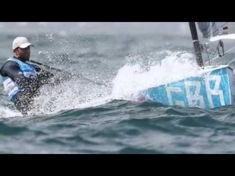 Ben Ainslie of Britain Wins Gold in Mens Finn Sailing Class London Olympics 2012