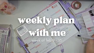 feb 9-15 weekly plan with me | hobonichi weeks & cousin | trying to get things done | weekly set-up