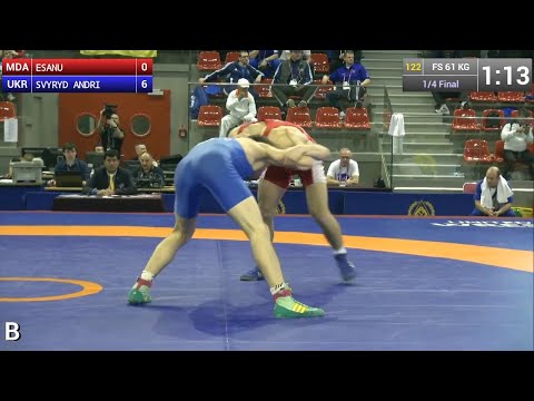1/4 Final FS - 61 kg: Mihai ESANU (MDA) vs. Andrii SVYRYD (UKR)