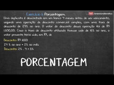 Porcentagem - FCC 2019 #1