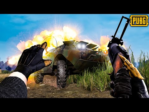 He CLUTCHED against a BRDM! - PUBG