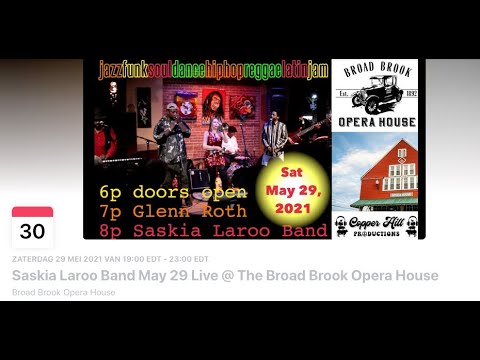 Saskia Laroo Band 'Trumpets Around The World' - May 29 - Live @ The Broad Brook Opera House, Ct - US