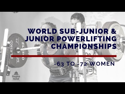 Women, 63-72 kg - World Sub-Junior & Junior Powerlifting Championships 2019