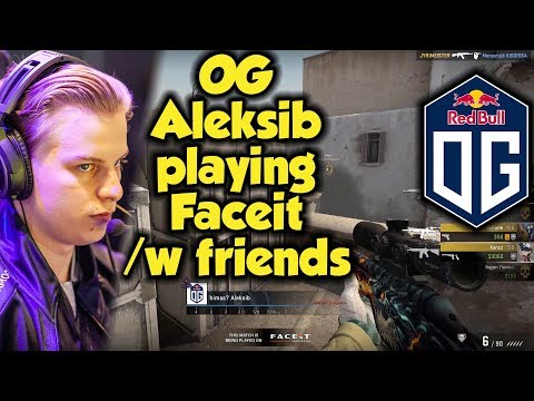 OG Aleksib smurfing on Faceit with Friends in Dust2 | CSGO | POV