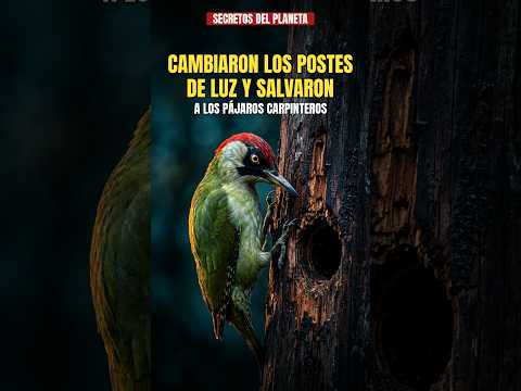 Cambiaron los postes de luz y SALVARON a los pájaros carpinteros 🐦⚡ #shorts