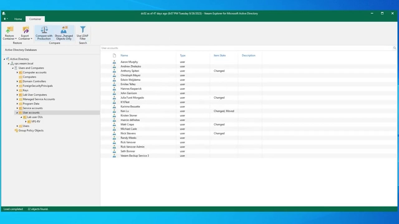 Veeam Data Platform - Ripristino a livello di elemento applicativo video