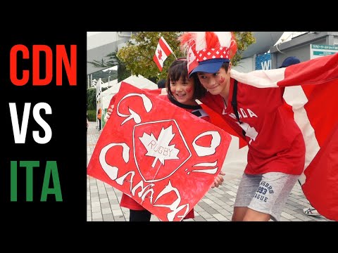 Italy VS Canada - World Cup Rugby in Fukuoka Japan