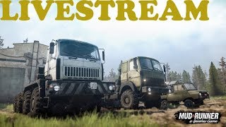 SpinTires: MudRunner | The Valley DLC | Livestream | PC Gameplay