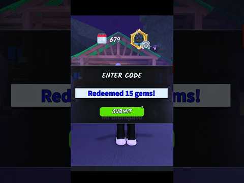 🤩¡Código SECRETO y GANA 15 GEMAS🤩 99 noches #roblox #shorts