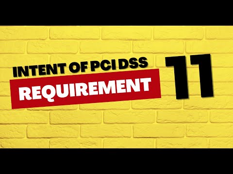 Intent of PCI DSS Requirement 11