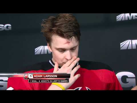 Adam Larsson Goal & Interview - 11-26-2011