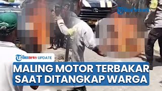 Kronologi Maling Motor Diamuk & Disiram Bensin hingga Terbakar Hidup-hidup di Gubeng, Warga Panik