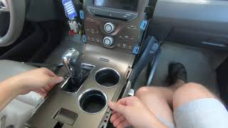 CENTER CONSOLE AND SHIFT KNOB REMOVAL ON 11-14 FORD EDGE 2011 2012 2013 2014 2015 2010 2009 2008