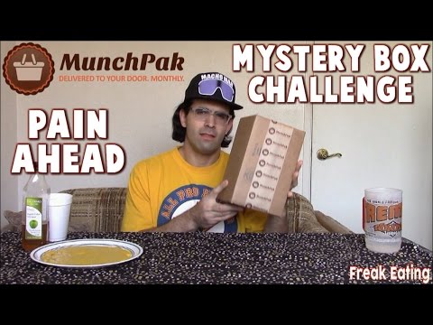 Junk Food Challenge: MunchPak Big Mystery Box & Mustard Mask Dare | FreakEating vs the World 82