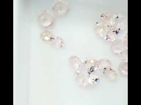 Natural Pink Morganite Gemstone Round Shapes Clean Pieces 5mm