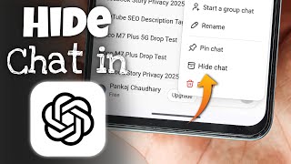 How to Hide Chat in ChatGPT | Hide Conversations Without Deleting