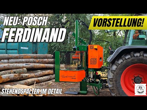 NEW from POSCH: Upright splitter FERDINAND in detail – What can the log splitter really do?
