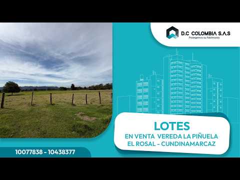 Lote 2 en Venta Vereda la Piñuela - el Rosal - Cundinamarca