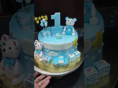 Chocolate flavour cake special 3D teddy bear design cake