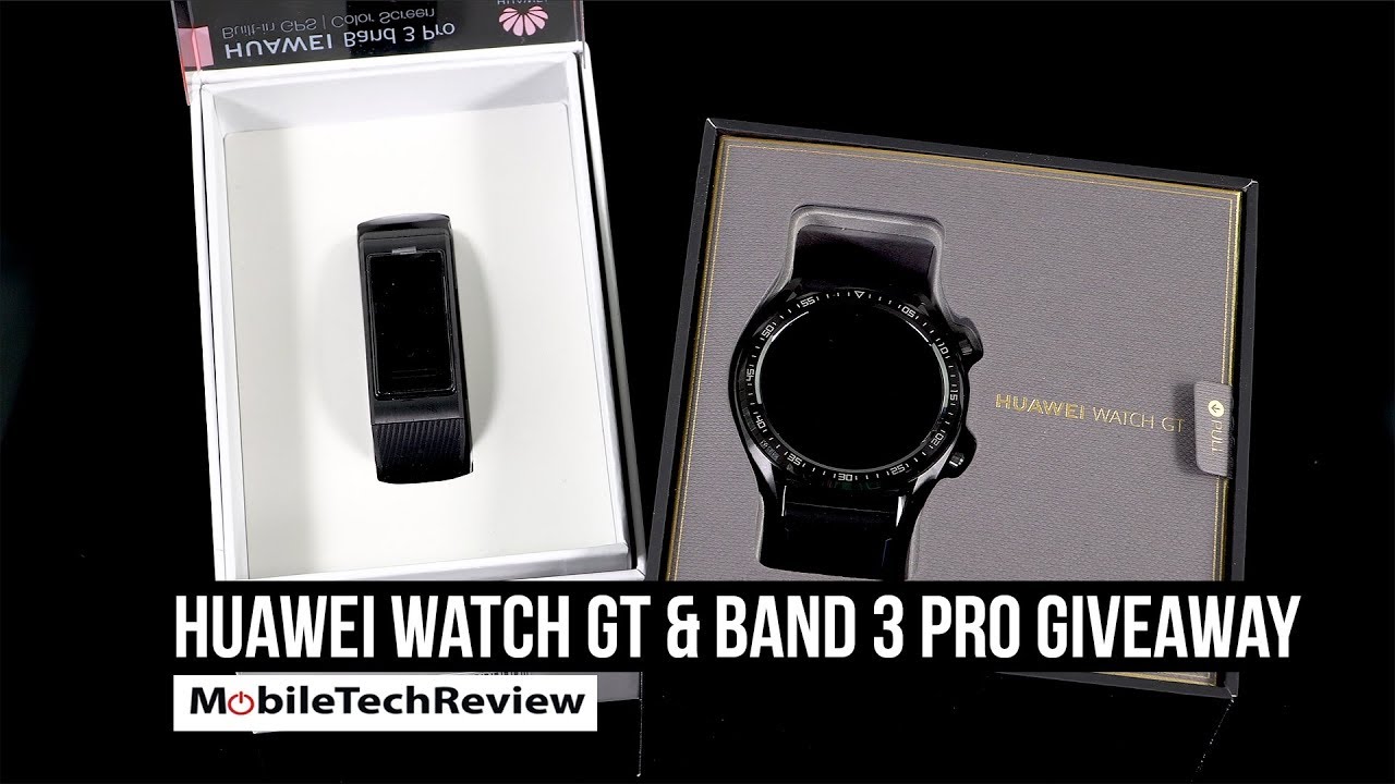 Huawei Watch GT and Band 3 Pro US Giveaway (ENDED)