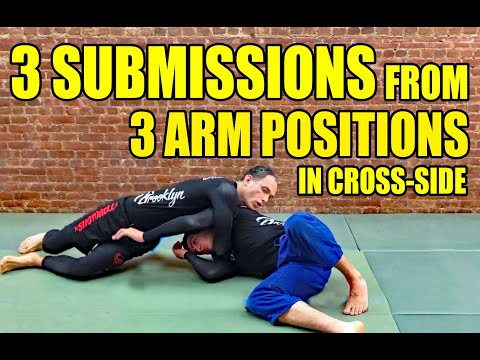 3 Arm Positions // 3 Submissions from Cross-Side (No Gi BJJ)