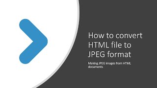 How to convert HTML file to JPEG