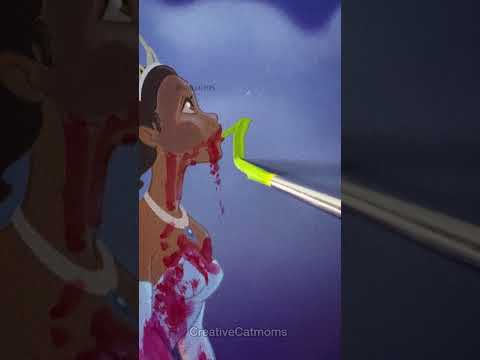 Tiana has a weird habit 🤫 twisted Disney #shorts #art #creative #disney