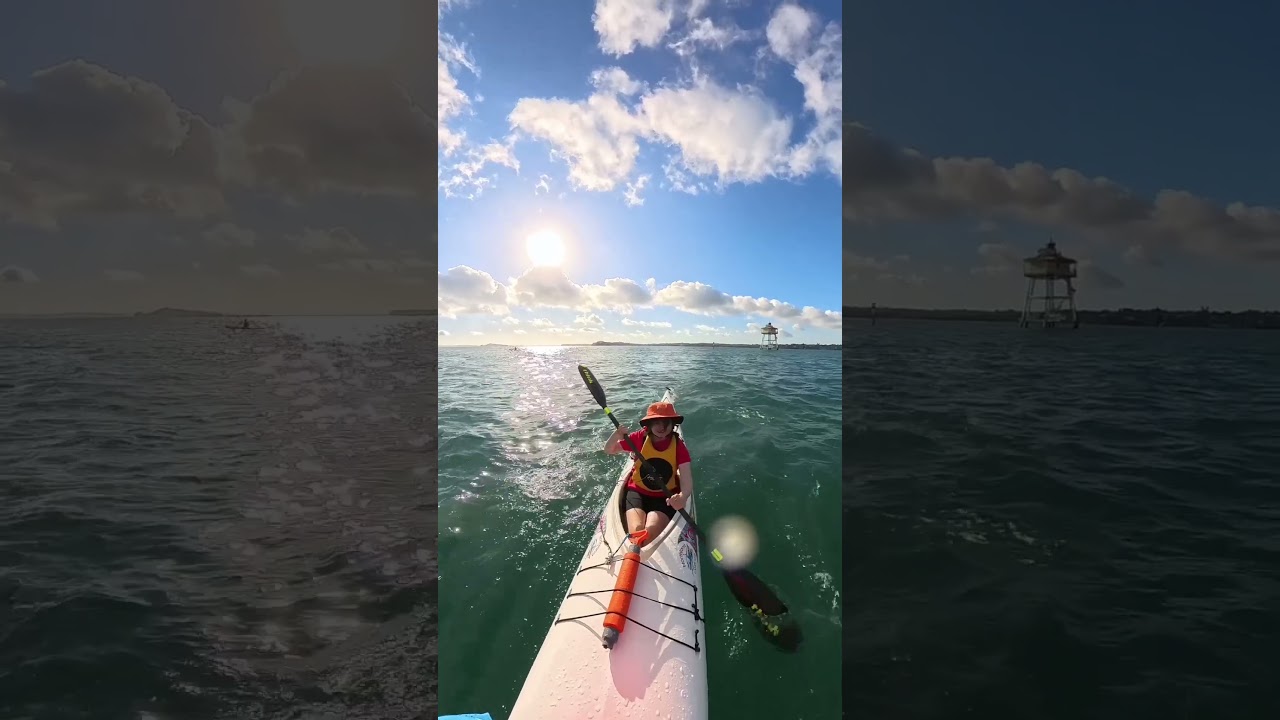 Wave larger than expected!  #kayak #seakayaking #auckland #kayaklife #kayakinglife #fatherdaughter